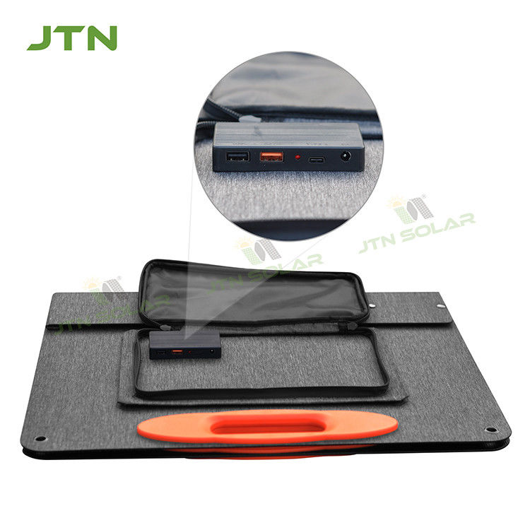 Outdoor Camping 2*USB QC3.0 DC Type C Charger Mono Portable Solar Folding Bag 60W Opvouwbaar zonnepaneel
