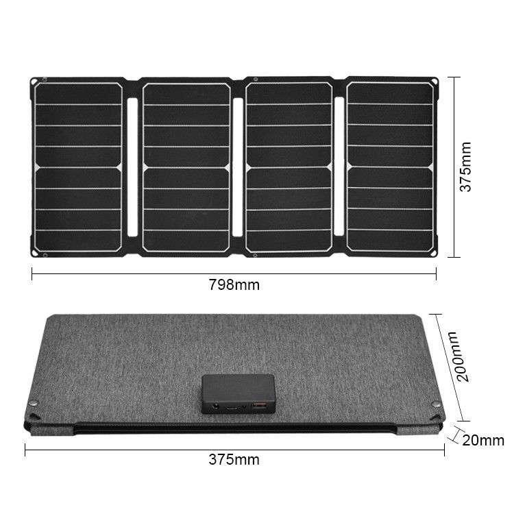 18V 50W monocristallijn zonnepaneel voor mobiele telefoon Draagbaar en veelzijdig ontwerp