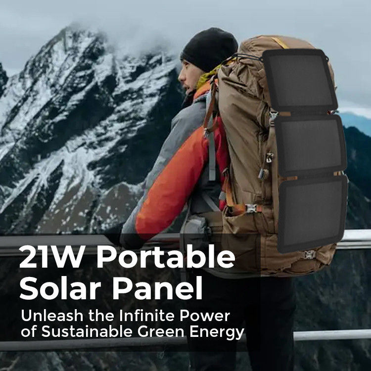 Outdoor Camping MONO Zonnecel 21W Zonneladder met USB-poort 24% efficiëntie