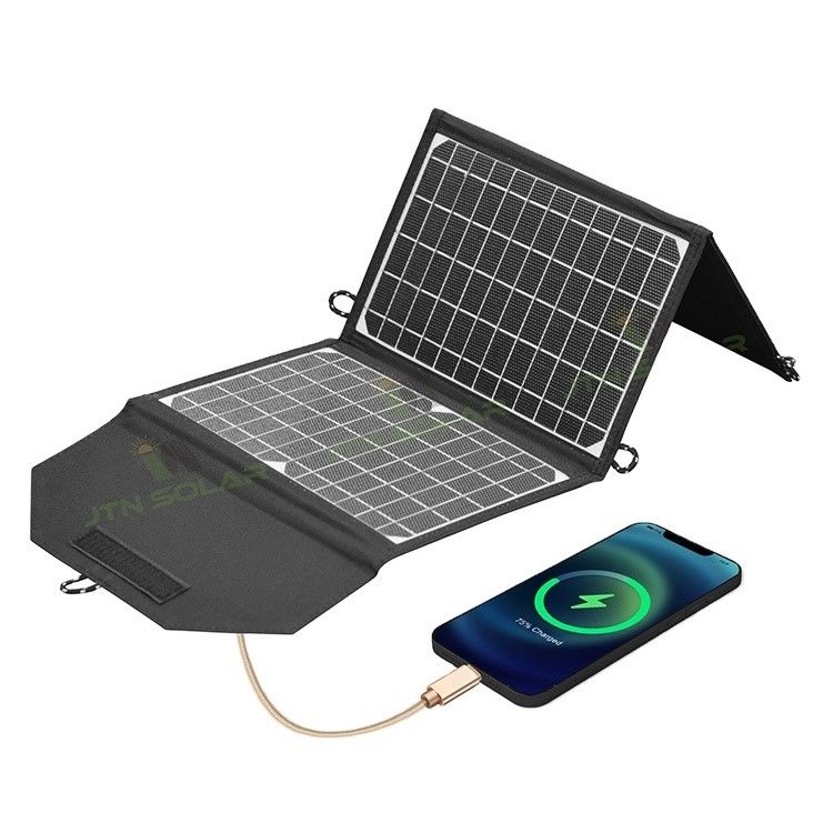 Op maat gemaakt Outdoor Camping ETFE 21W vouwbare zonne-oplader vouwbare draagbare zonnepanelen met USB-poort