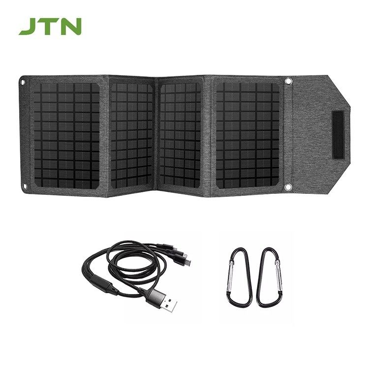 MPPT-technologie Draagbare zonne-oplader 24w Opvouwbaar zonnepaneel voor telefoonopladen