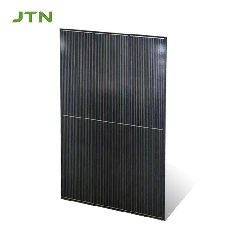220V Uitgang 450W Mono Zonnepaneel met volledig zwart ontwerp en aanpasbaar logo print