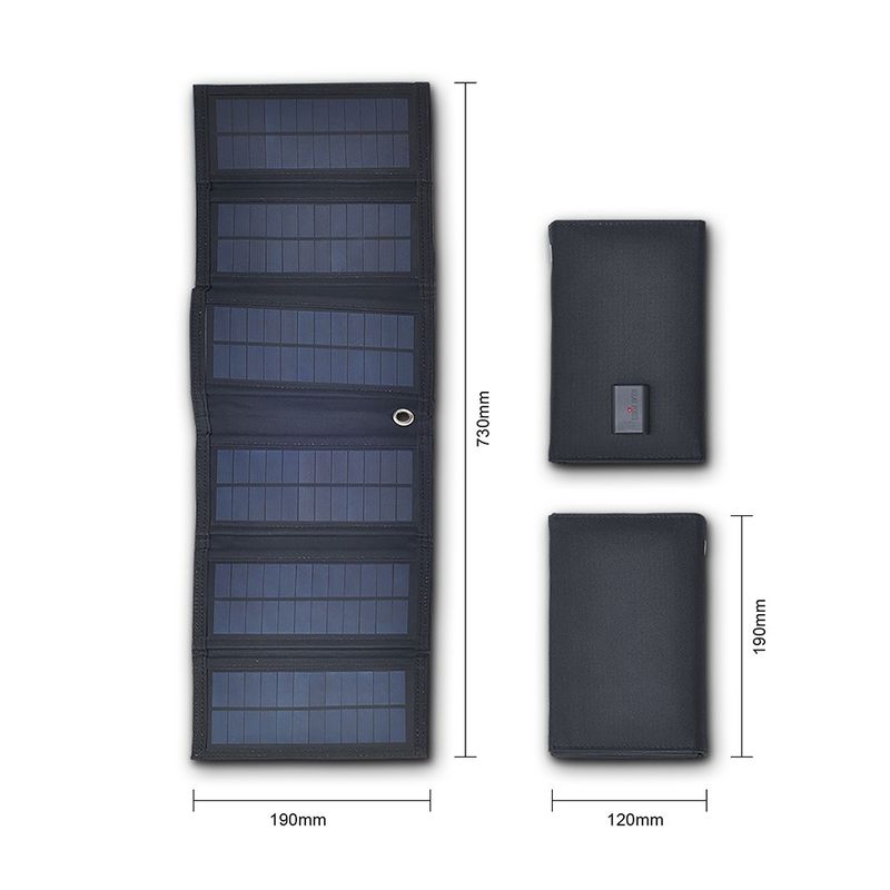 Solarpower Cells 14w 15w vouwbaar zonne-telefoonopladerpaneel met PET/ETFE oppervlakte materiaal