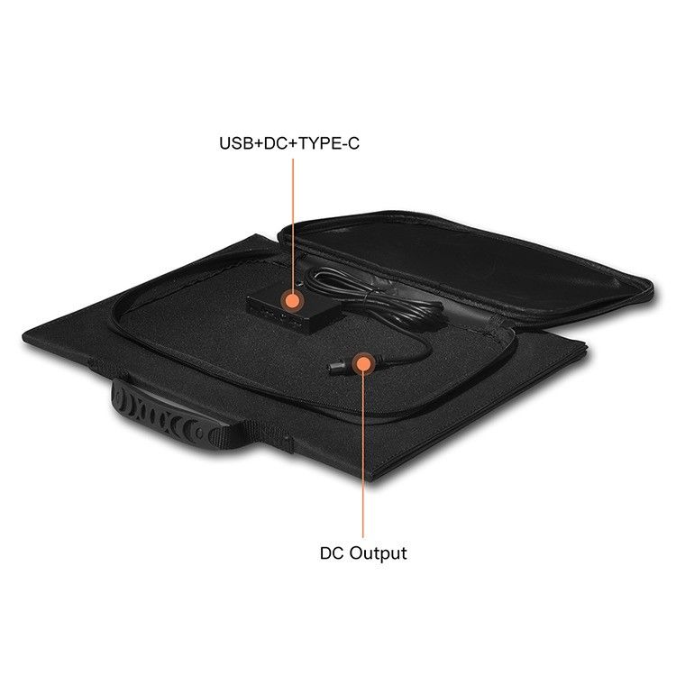 Stroomcentrale 30W maatgrootte opvouwbaar zonnepaneel met CE/FCC/ROHS/PET-certificaat