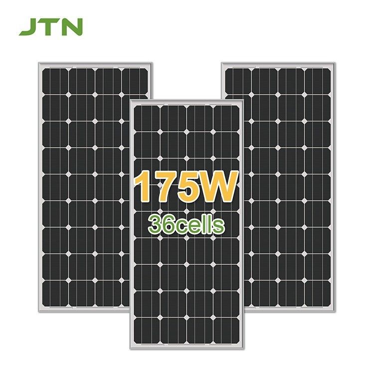 PET/ETFE/Glasoppervlakmateriaal 175W Mono-zonnepanelen voor zonne-energiesystemen voor thuisgebruik