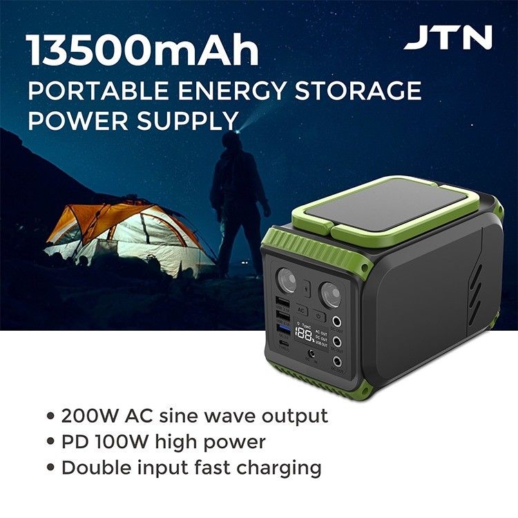Outdoor Camping Zonnepaneel Powerstation Draagbare Generator Lifepo4 Lithium 110V 200W
