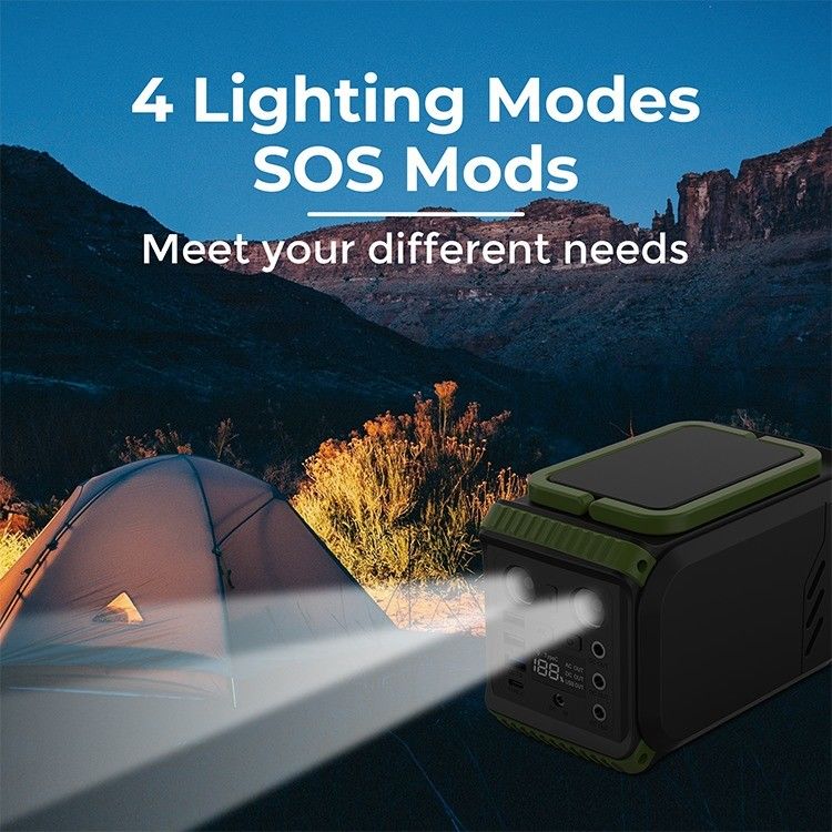 Outdoor Camping Zonnepaneel Powerstation Draagbare Generator Lifepo4 Lithium 110V 200W
