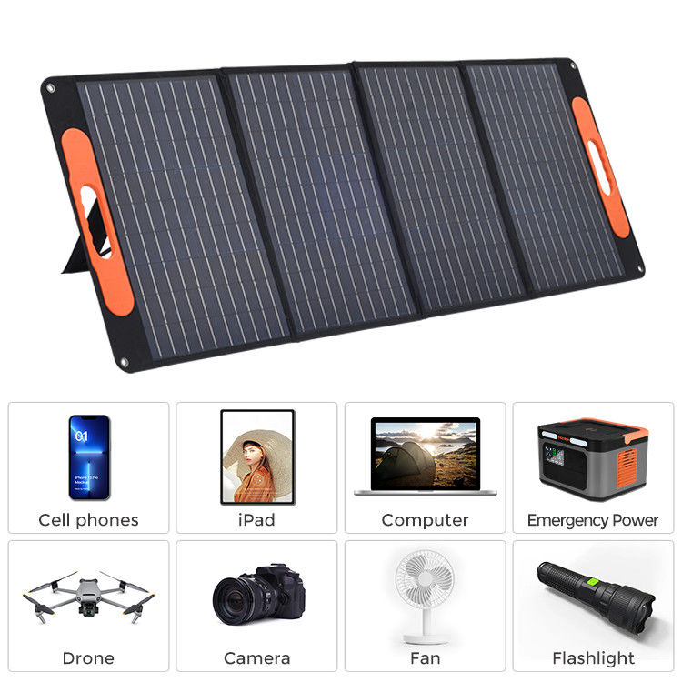 Flexibel lichtgewicht draagbare zonnepanelen Monokristallijn silicium voor outdoor caravan 120w